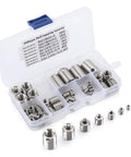 58Pcs Self Tapping Thread Inserts Set Stainless Steel Inner Thread Inserts Kit To Beef Up Fasteners And Helical Screws Durable Vibration Proof High Hardness Long Lasting Easy To Install Reinforcement For Repair Projects in storage case
