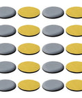 Heavy Duty Furniture Sliders with 30mm PTFE Glides for chairs, sofas, and tables, shown in gray and yellow, 20-piece set.