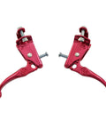 Tech 3 Brake Lever Set For Old School BMX Aluminum Left And Right Levers 22.2mm Clamp Caliper Or Cantilever Brakes Compatible Red Anodized