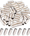 50 Pack Stainless Steel Arrow Field Tips 8mm Glue On Points For Target Practice Durable Pro Grade Archery Gear Replacement Field Heads