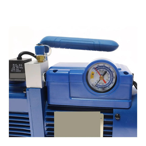 Gorgeous V-i240SV 4CFM Two-Stage Rotary Vane Vacuum Pump with Manifold Gauge Set. Top Notch HVAC Tool for AC Repair, R410A R134a Systems. High Performance, Anti-Reflux Design, Low Noise Operation!