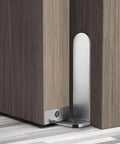 Two Pack Adjustable Rotatable Hidden Door Hinges For Wood Secret Doors Heavy Duty Zinc Alloy Silver Finish Concealed 3D Adjustable Door Hardware