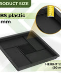 4 Piece Concrete Molds Set For DIY Patio Pavers And Labyrinth Pathmaker Slab Stones, ABS plastic mold with thickness and dimensions
