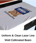 Crosshair Laser Alignment Tool For Heat Presses With Magnetic Base, Fast Setup, And Precise Placement on T-shirt