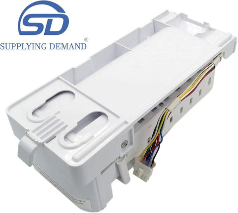 Model Specific 7 Cube Ice Maker Replacement For Fridges Drop In Ready DA97-05422A 1557822 Not Universal, 115V 60Hz, 10 Pin Connector