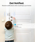 Four Pack Zigbee Door Sensor Mini Smart Contact Alarm For Home Automation And Kid Safety Works With Alexa Smartthings Home Assistant Plug And Play Zero Drama Keeps Your House Locked Tight, child opening door.