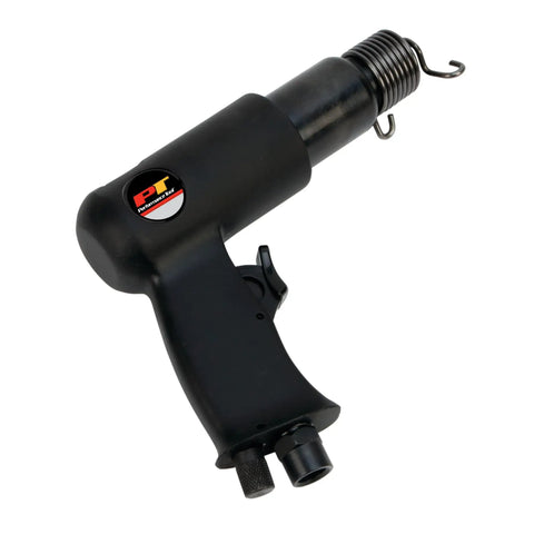 Heavy Duty Pro Grade Air Hammer Kit With Five Chisels For Auto Body Repairs Built In Regulator Durable Black Finish