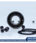 Top Quality 6204 Hybrid Ceramic Bearing 20x47x14mm Sealed Deep Groove Design with visible black balls and seals.