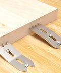 4 Piece Woodworking Limit Clamp Set For Slab Flattening Mills, Pro Grade Slab Clamping Dogs And Wood Board Fixing Clamps For Precise Positioning, Quick Install And Secure Board Alignment. carbon steel clamps on wood slab for flattening