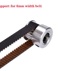 GT2 Timing Pulley 20 Teeth 8mm Bore For 6mm Width Belt For 3D Printer CNC Machines Aluminum Lightweight And Durable