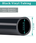3/4 Inch Black Vinyl Tubing 10 Ft Flexible PVC Hose For Water Garden Pond Fountains And Light Gas Transfer, Low Pressure