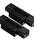 Beefy Black Aluminum Alloy Cabinet Hinges 2 Pack Heavy Duty Butt Hinges For Cabinet Doors Replacement Ideal For Control Panels And Chassis
