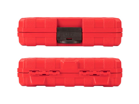 Red case of Half Inch Drive Deep Thin Wall Impact Flip Socket Set Six Piece With Case And Three Inch Extension Bar