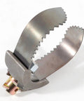 Heavy Duty 3 Inch C Style Cutter Cable Coupling Drain Cleaning Tool Attachment fits 3/8 drum and 5/8 sectional cables for tackling clogs.