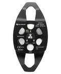 30kN Beefy Rescue Pulley Sheave With Swing Plate CE UIAA Certified, front view showing aluminum-magnesium alloy construction.