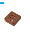 Brown PLCC44P IC Socket 44 Pin 2.54mm Pitch DIP Through Hole Mount Sockets 4 Pack with visible connector pins