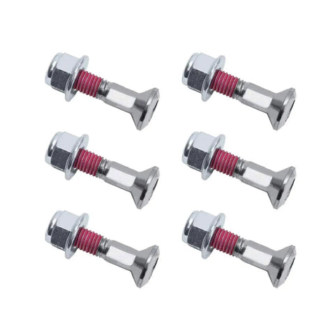 Heavy Duty M8x30 Sprocket Bolt And Nut Kit For Dirt Bikes And Motocross Beefy Nylon Locking Flange Nuts Chrome Plated