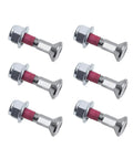 Heavy Duty M8x30 Sprocket Bolt And Nut Kit For Dirt Bikes And Motocross Beefy Nylon Locking Flange Nuts Chrome Plated
