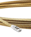 Heavy Duty Universal Fish Tape Wire Threader Tool With Flexible Spring, steel coil detail for pulling cables through conduits.