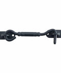 Matte Black Stainless Steel Hook And Eye Latch For Doors And Barn Gates Heavy Duty Gate Latch Hardware Tough As Nails Front View