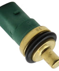 Engine Coolant Temperature Sensor Straight Shot Direct Fit Upgrade Daily Drivers Heavy Duty with green terminal and brass tip.