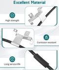 Chevrolet GMC Cadillac Front Brake Hydraulic Hoses Heavy Duty Replacement Kit showcasing high strength and corrosion resistance materials.