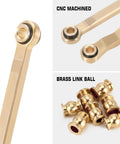 Beefed Up Brass High Clearance Links For TRX4M High Trail K10 F150 RC Crawler Upgrade That Boosts Clearance Tougher Climb Smoother Trail Performance And Easy Replacement, CNC machined brass link set