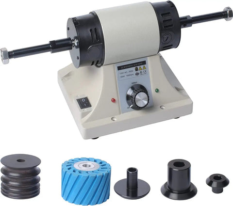 Pro-Level Leather Burnisher Machine For Killer Edges, High-Speed Edge Polisher And Grinder Tool At 8000RPM with accessories.
