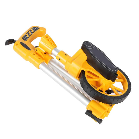 Jiawu Distance Measuring Wheel 9999.9m Capacity Advanced Measuring Tool in compact folded design, ideal for portability.