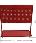 Movable tool cart for Heavy Duty Car Frame Repair Machine For Auto Body And Frame Repair Tool, red steel, 37.8 x 15 x 35.6 in.