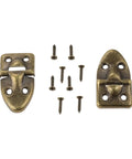 Two Pack Self Closing Reversible Door Hinges With Screws Decorative Box Door Hardware Stainless Steel Cabinet And Door Mounting Hinges