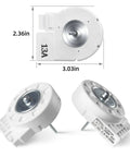 Drop-In Evaporator Fan Motor Replacement Part DA31-00146H 12V DC 2.1W shown with dimensions and details
