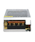 Front view of Beefy 24V DC LED Driver Switch Mode Power Supply 150W 6A AC DC Transformer with visible terminals for indoor LEDs