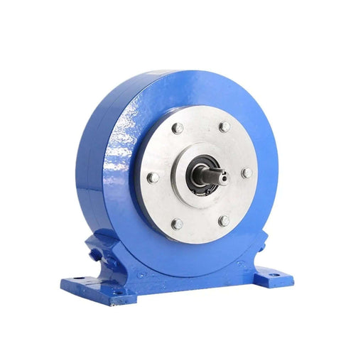 Front view of Magnetic Powder Brake Dynamometer Torque Tester for Motors and Servos, large range 200 N.m, strain gauge sensor.