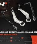 18Pc Suspension Steering Kit For Bmw E39 525i 528i 530i Front And Rear Control Arms With Bushings, aluminum and steel components.