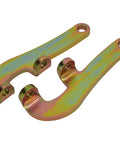 Chevy Spindle Flat Tie Rod Steering Arms Pair With Plain Steel Finish For 1949 To 1954 Chevy Passenger Car Spindles Five Eighth Inch Rod End Hole Old School Style