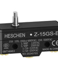 Micro Switch Z 15GS B Slim Spring Plunger Three Terminal 15A Rated Current Momentary Action Built Tough