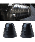 2 Pack Silicone Car Headlight Dust Covers Universal 100mm 4 Inch Dustproof Seals for SUV Truck RV front lamp protector detail