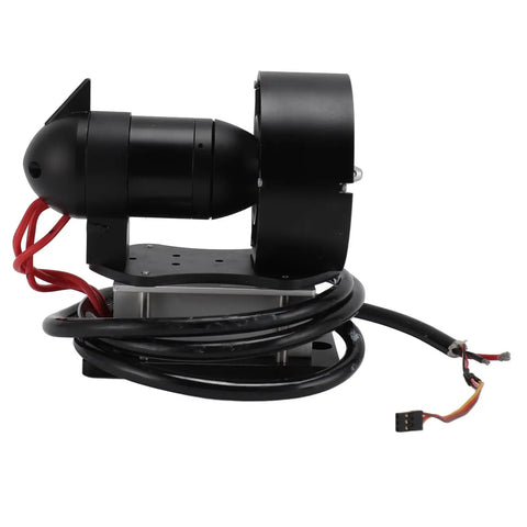 11Kg Thrust Underwater Thruster With Brushless Motor, 12 To 25.2V, Four Blade Propeller, side view