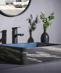 UYTROPLK Bathroom Vessel Sink Small Oval Ceramic Outdoor Indoor Bathroom Vintage Pedestal Basin with Accessories, black faucet.