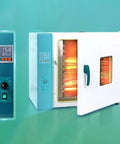 Auto Dental Drying Oven With Timed Temp Control, stainless steel interior, digital controls, keeps dental tools sanitized.