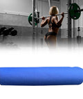 Barbell Pad Squat Pad Cushion For Weight Lifting Support Neck And Shoulder Protector Portable Foam Pad With Oxford Cloth Glute Bridge Pad For Your Gym Sessions Blue 40cm By 8cm on white background