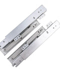 Floor Mount Soft Close Drawer Slides With Full Extension Undermount Runners, 200mm, beefy steel rails for cabinet drawers