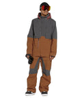 Dope Gore-Tex Relaxed Fit Snowboard Jacket With Recycled Stretch 2-Layer Fabric, PFCec Free, V-Science Lining, Caramel, X-Large