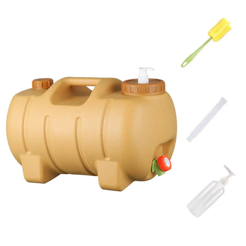 Camping Water Container With Spigot And Soap Dispenser Portable Water Storage Jug For Hiking And Camping Trips