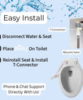 Installation steps for Must Have Classic Bidet Attachment For Toilets With 8 Stream Spray Self Cleaning Physician Designed