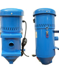 Badass 1.75 HP Dust Collector For Sand Blast Cabinet Reclamation Systems And Media Blasters with two gallon bin, blue steel finish.