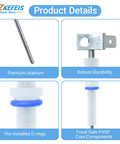 Top Notch Swap Steam Probe Kit Compatible With Breville Sage Dual Boiler And Oracle Touch With Fresh O Rings For Sweet Foam And Built Tough For The Daily Grind Zero Hassle At All. Premium titanium insert and pre-installed O-rings.