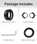 Filter Drawer For Telescopes With M54 To M48 Adapter, Deep Sky Astrophotography Accessory, Holds 2 Inch Filters Securely With Dual Magnets