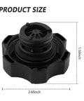 Radiator Cap Replacement For Chrysler Dodge Jeep Ram OEM 53479332AA 2.60 x 2.60 x 1.50 inch black nylon coolant reservoir cap